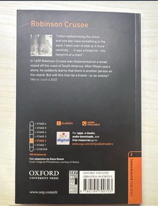Libro Robinson Crusoe en inglés
