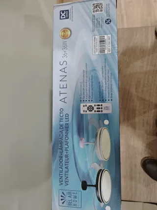 Ventilador Lámpara Techo Atenas DC Motor