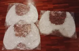3 pares de alas de ángel blancas