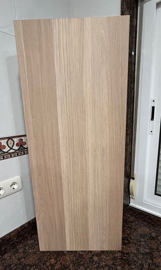 Armario auxiliar baño madera efecto roble