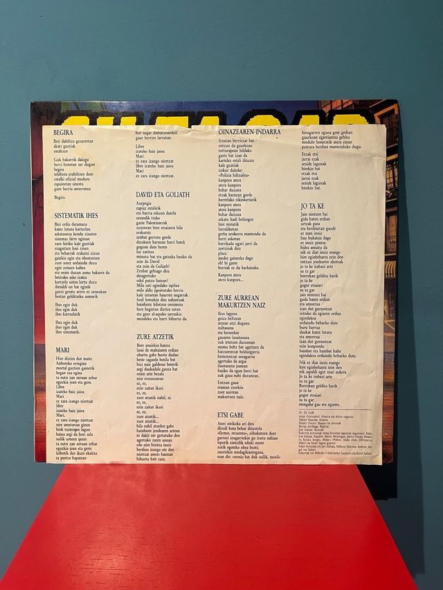 Vinilo Su Ta Gar - Jaiotze Basatia