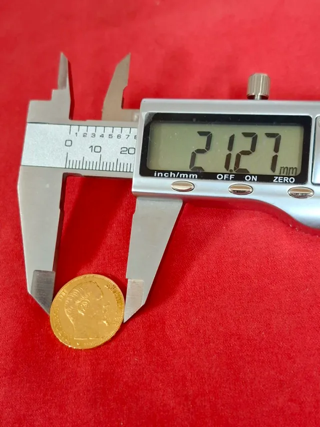 Moneda de Oro 20 Francos 1859