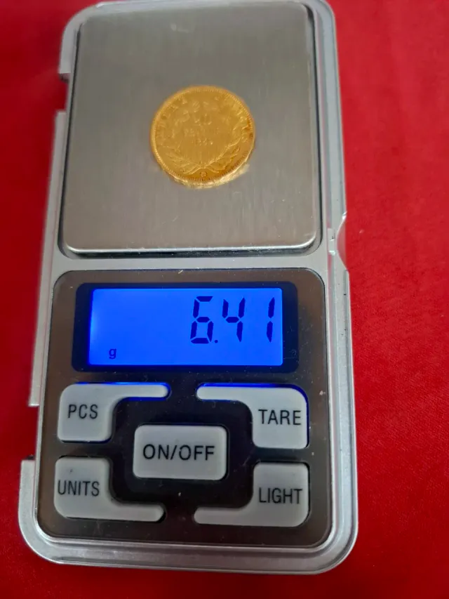 Moneda de Oro 20 Francos 1859