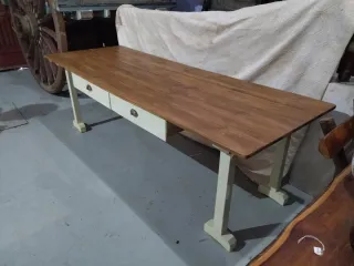 Mesa rústica panadería antigua 211 cm