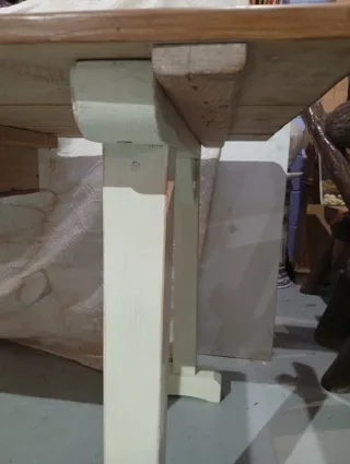 Mesa rústica panadería antigua 211 cm