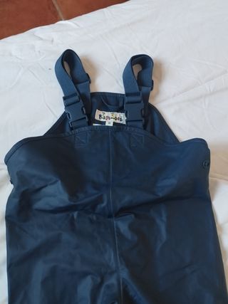 Peto de lluvia impermeable azul