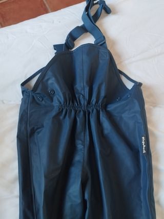 Peto de lluvia impermeable azul