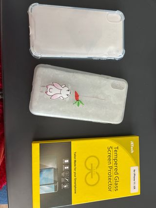 2 Fundas + Cristal iPhone 11 / XR