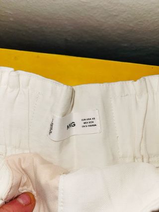 Shorts blancos Mango Talla XS