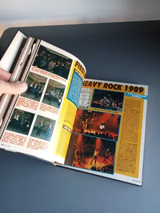HEAVY ROCK 12 REVISTAS AÑO 1989 ENCUADERNADAS