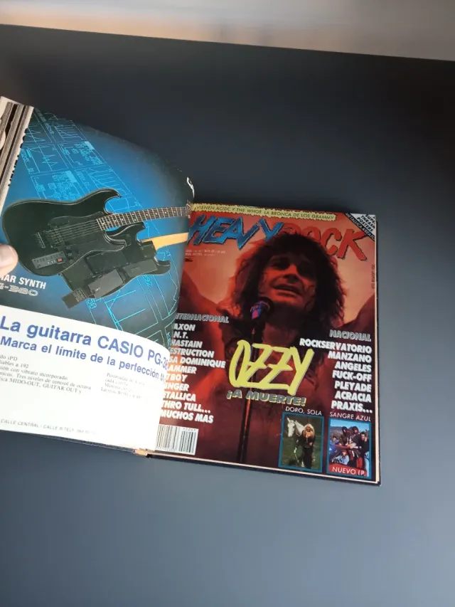 HEAVY ROCK 12 REVISTAS AÑO 1989 ENCUADERNADAS
