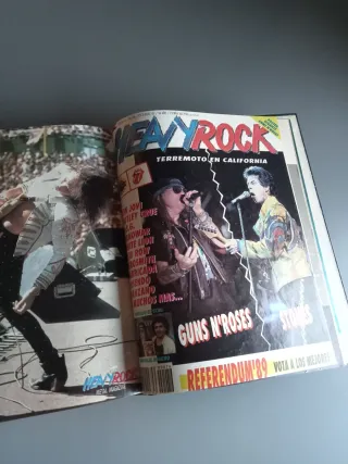 HEAVY ROCK 12 REVISTAS AÑO 1989 ENCUADERNADAS
