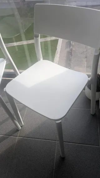 2 Sillas Ikea Polipropileno Blancas