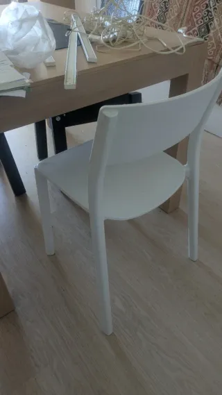 2 Sillas Ikea Polipropileno Blancas