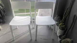 2 Sillas Ikea Polipropileno Blancas