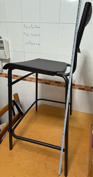 Taburete Alto Negro