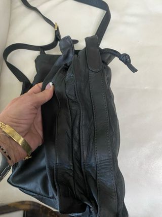 Bolso Loewe Flamenco Piel Negro Vintage