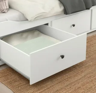 Cama Ikea HEMNES Blanca Colchones incluidos