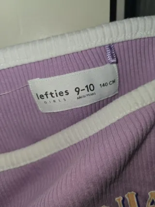 Camiseta tiras Lefties niña talla 9-10
