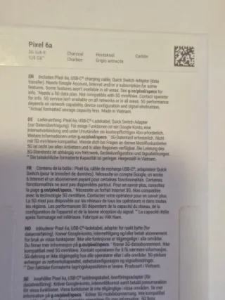 Google Pixel 6a 128GB Gris