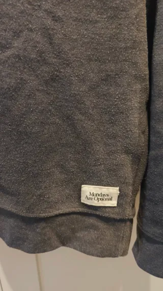 Jersey Mango hombre cuello polo gris