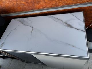 Mueble cocina exterior con nevera