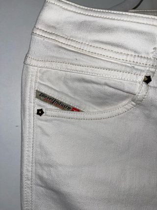 Pantalones Diesel Mujer Talla 34 Blancos