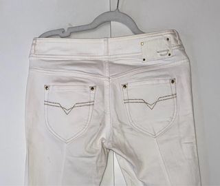 Pantalones Diesel Mujer Talla 34 Blancos