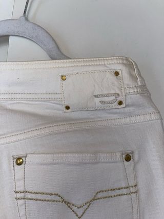 Pantalones Diesel Mujer Talla 34 Blancos