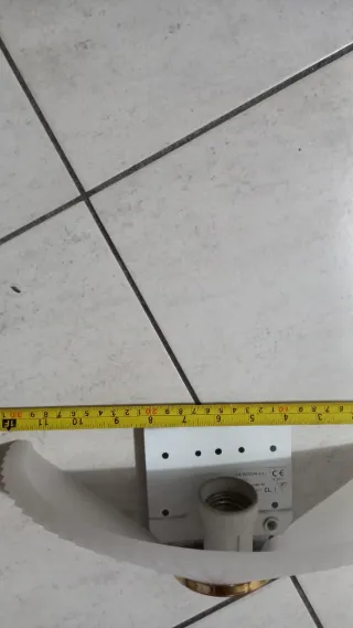 Applique da parete bianco e oro