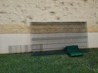 Vallas de acero galvanizado verdes