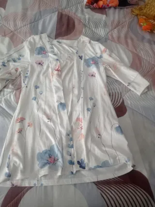 Chaqueta floral talla única