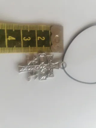 Colgante Cruz Plateado Bando Huerta