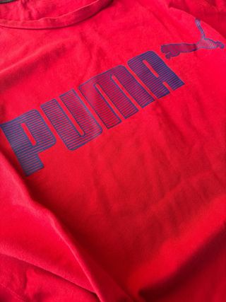 Lote 2 Camisetas Puma Roja y Blanca