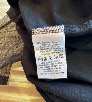 Camiseta plumetti transparente manga 3/4