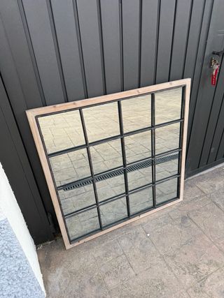 Espejo Marco Madera y Metal