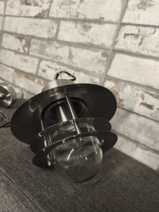 Lámpara colgante plateada