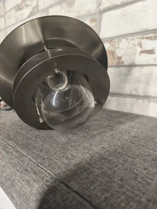 Lámpara colgante plateada