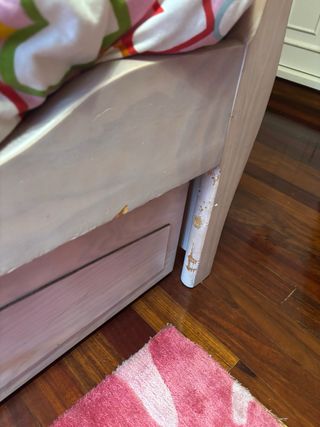 Cama nido infantil con cómoda y baúl