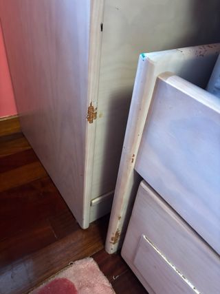 Cama nido infantil con cómoda y baúl