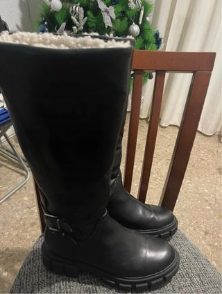 Botas Stradivarius Negras Talla 37