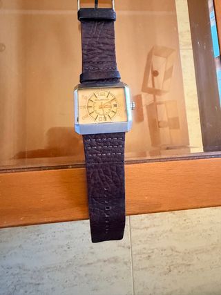 Reloj Custo Cuadrado Correa Marrón