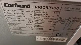 Nevera Corberó ECF1PH859w Blanca