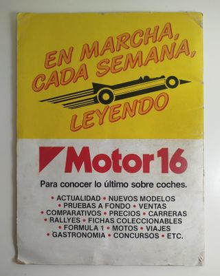 Álbum Coches Motor 16 - Ediciones Unidas