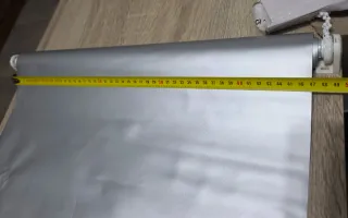 3 Estores Opacos Térmicos Gris y blanco