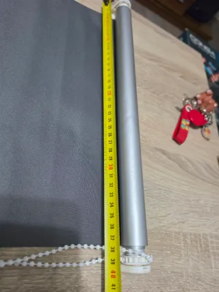 3 Estores Opacos Térmicos Gris y blanco