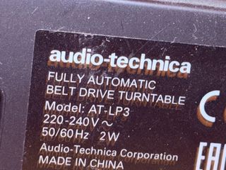 Giradiscos Audio-Technica Negro AT LP30