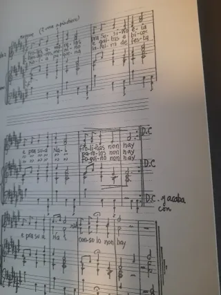 Libro Caixiña de música 1971