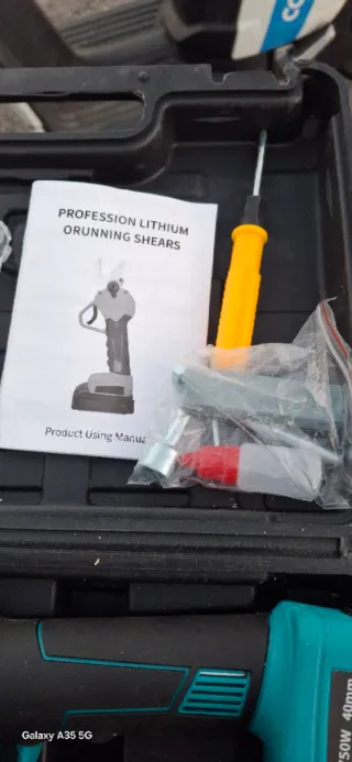 Tijeras Eléctricas Podar + 2 Baterías