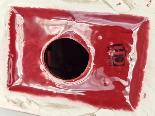 Perro Foo Cerámica Manises Burdeos